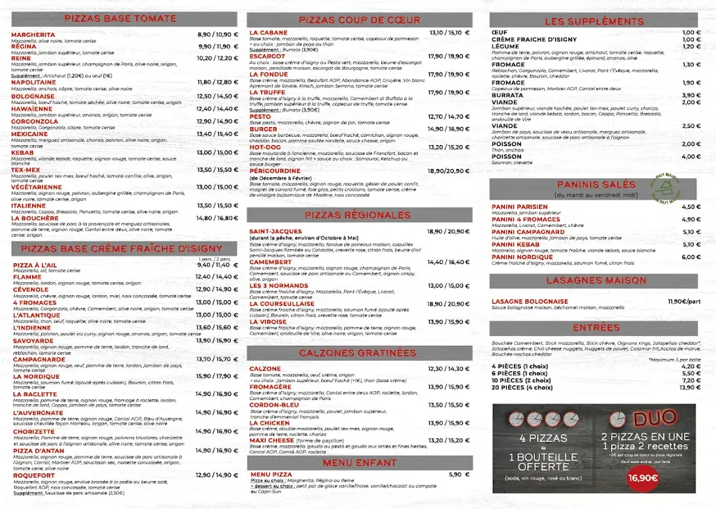 Menu_La cabane à pizza_Courseulles-sur-Mer_image_1