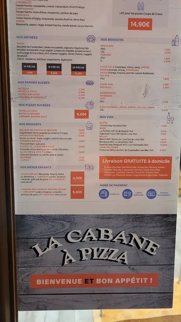 Menu_La cabane à pizza_Courseulles-sur-Mer_image_3