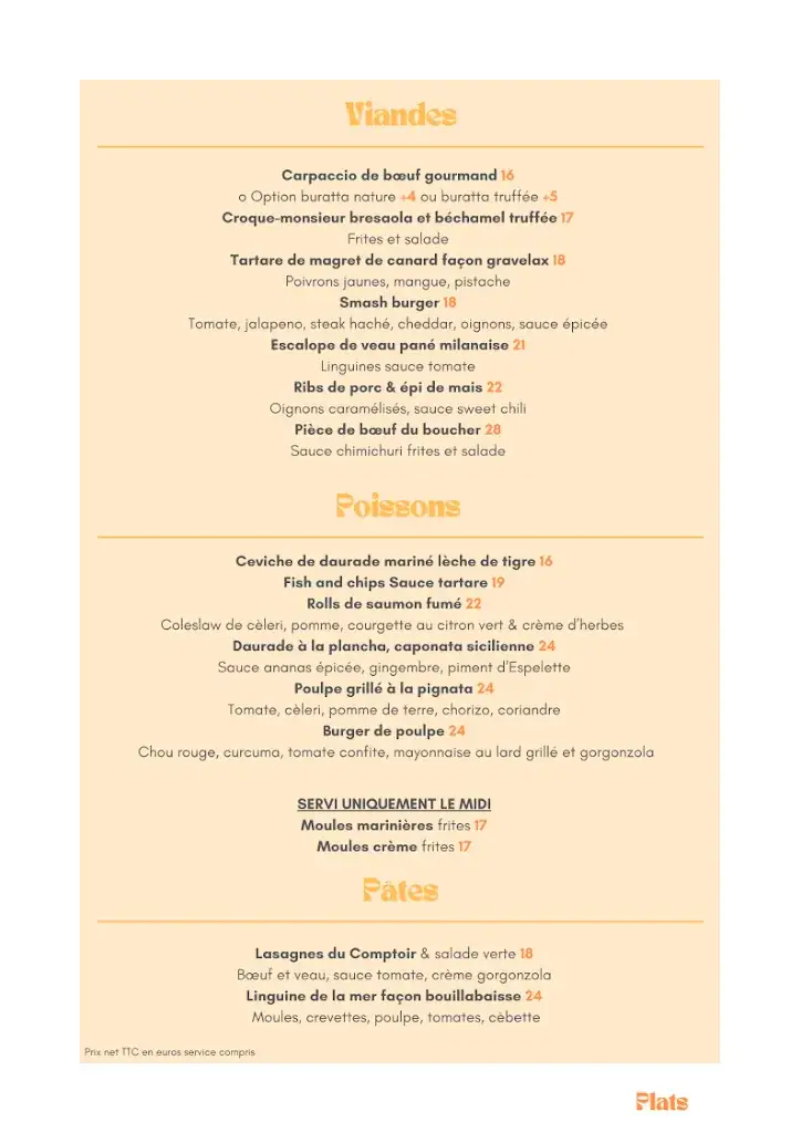 Menu_Le Comptoir Crémaillère_Courseulles-sur-Mer_image_1