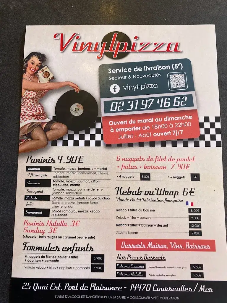 Menu_Vinyl Pizza_Courseulles-sur-Mer_image_2