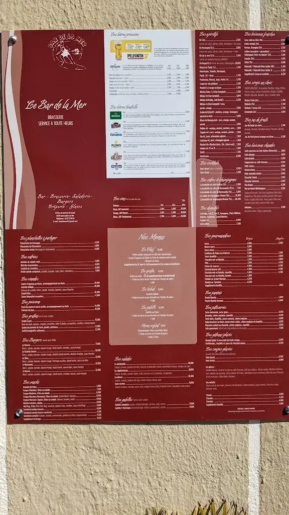 Menu_Bar de la Mer à Arromanches-les-Bains_Courseulles-sur-Mer_immagine_1