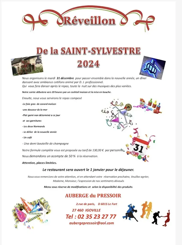 Menu_Auberge Du Pressoir_Igoville_image_2