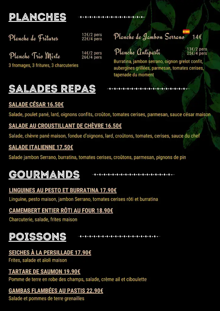 Menü_Restaurant La Citadelle_Grenay_Bild_1