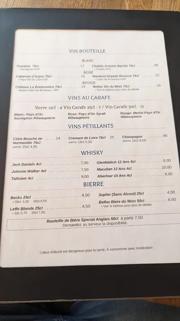 Menu_Bella's Tea Room_Normandie_image_4