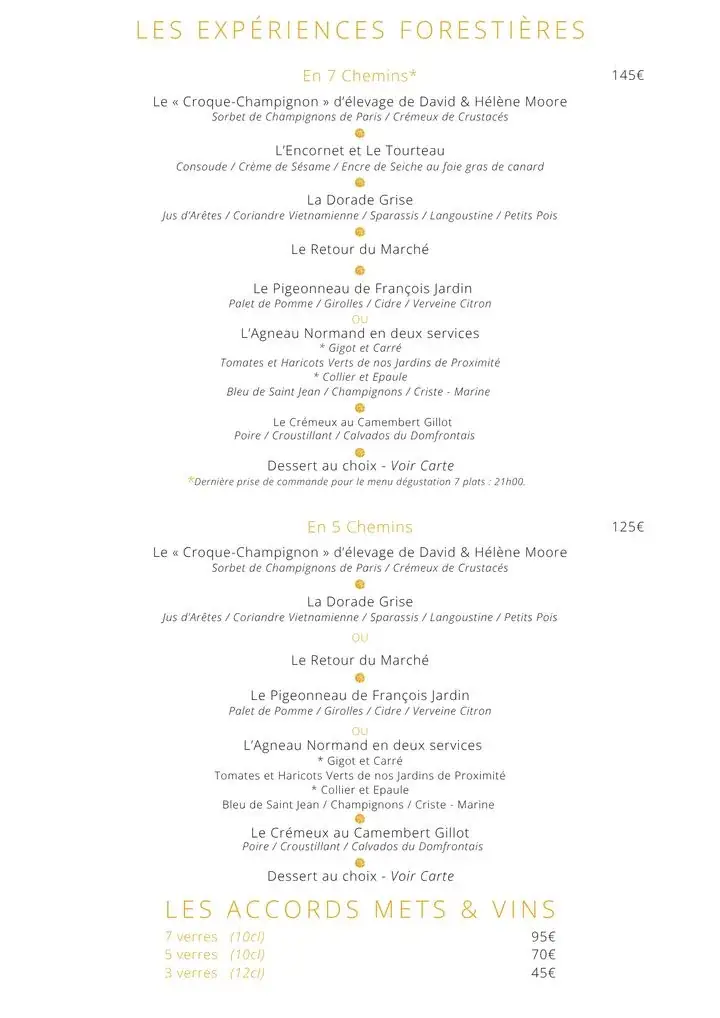 Menu_Le Restaurant Manoir du Lys_d'Andaine_image_2