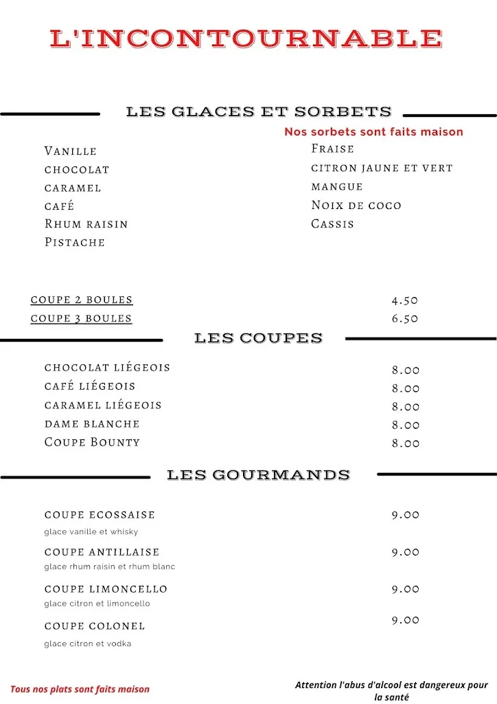 Menu_Restaurant L'incontournable_Grenay_image_4