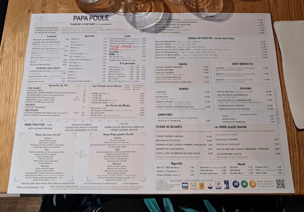 Menu_Papa Poule_Tréport_image_1