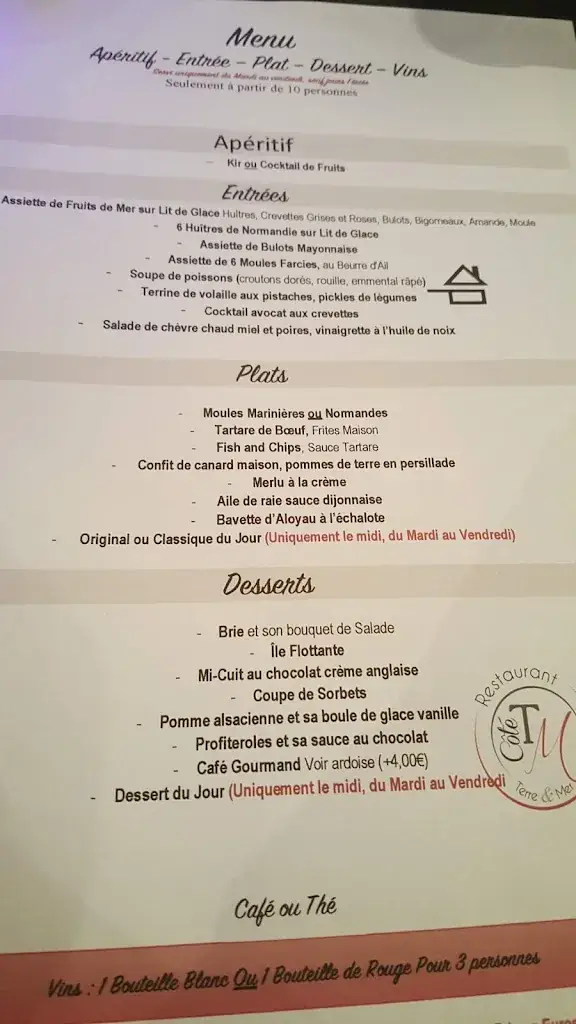 Menu_Côté Terre Et Mer_Évreux_image_1