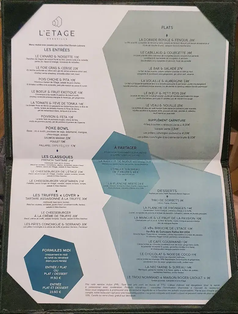 Menu_L ETAGE DEAUVILLE_Deauville_image_1