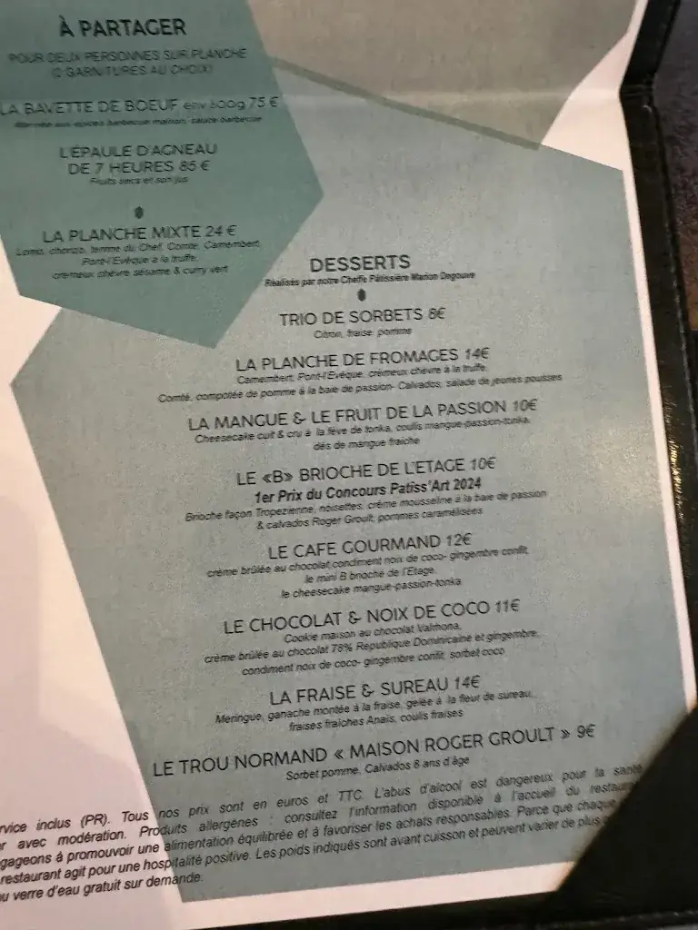 Menu_L ETAGE DEAUVILLE_Deauville_image_4