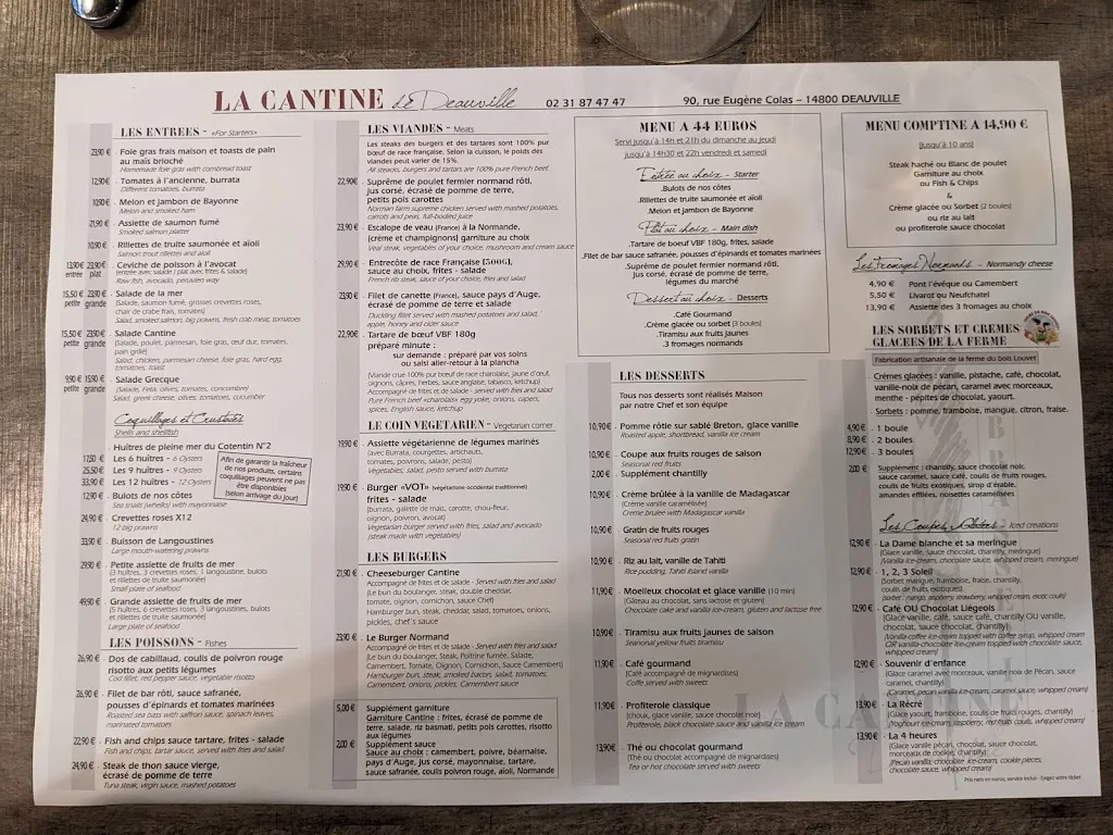 Menu_La Cantine de Deauville_Deauville_image_2