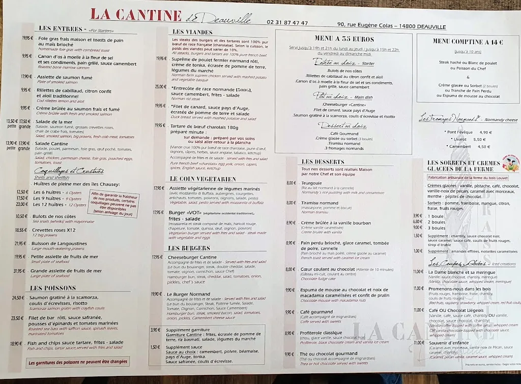 Menu_La Cantine de Deauville_Deauville_image_3