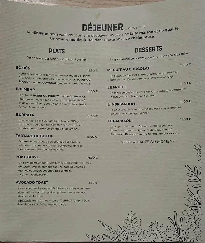 Menu_Le Square Deauville_Deauville_image_1