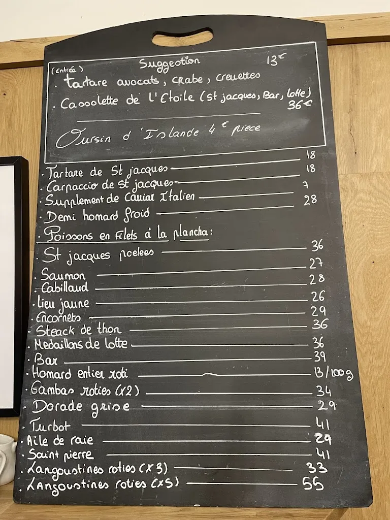 Menu_L'Etoile des Mers_Deauville_image_1