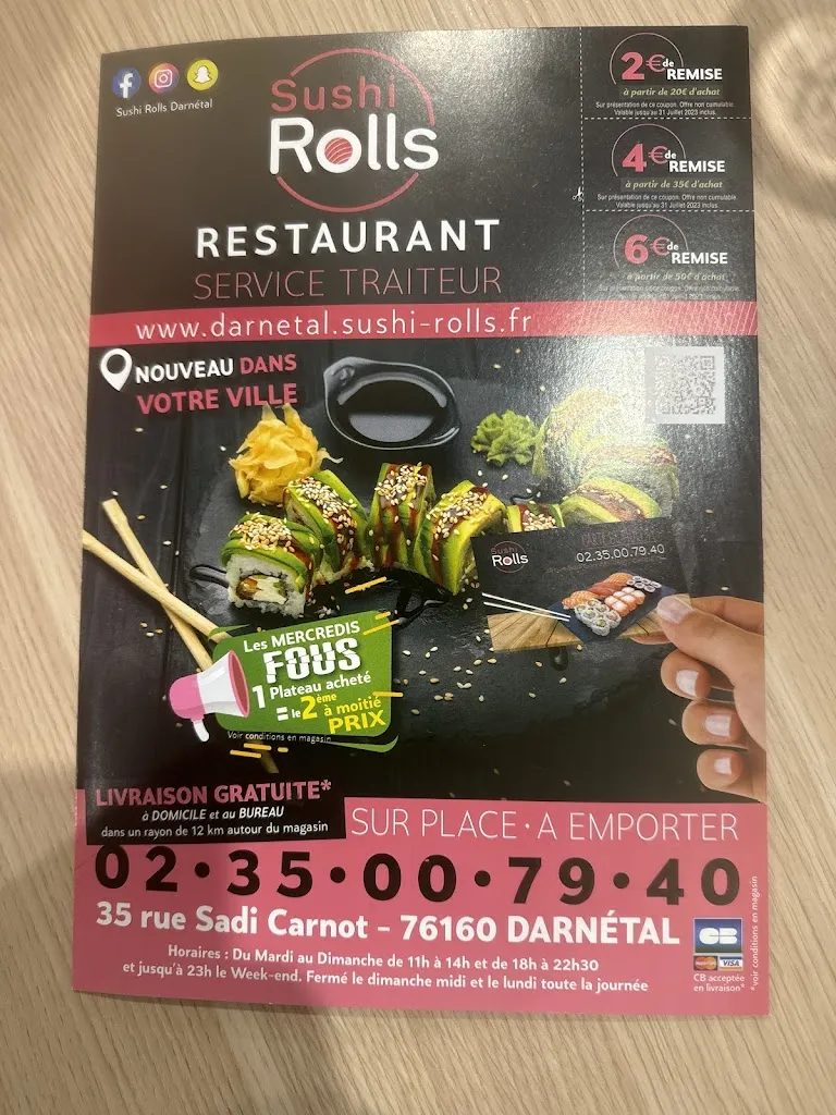 Menu_Sushi Rolls Darnétal_Darnétal_immagine_1