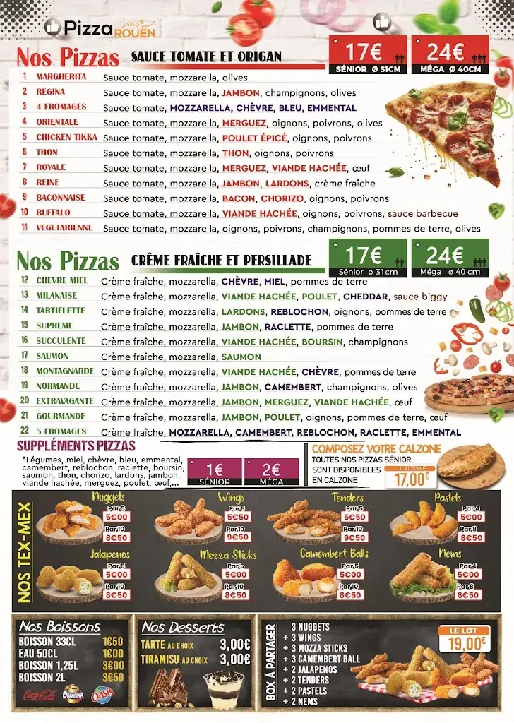 Menu_PIZZA ROUEN_Rouen_image_2
