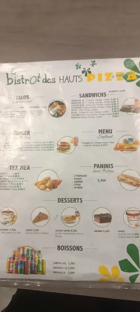 Menu_Le bistrot des hauts de rouen_Rouen_image_2