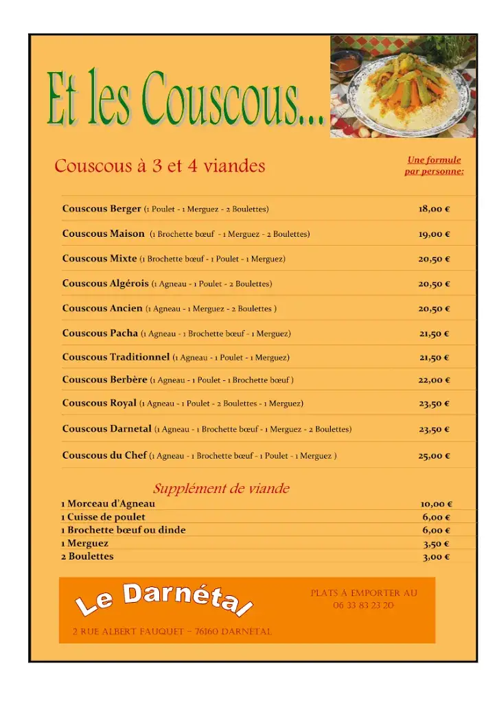 Menu_Restaurant le Darnétal_Darnétal_image_2