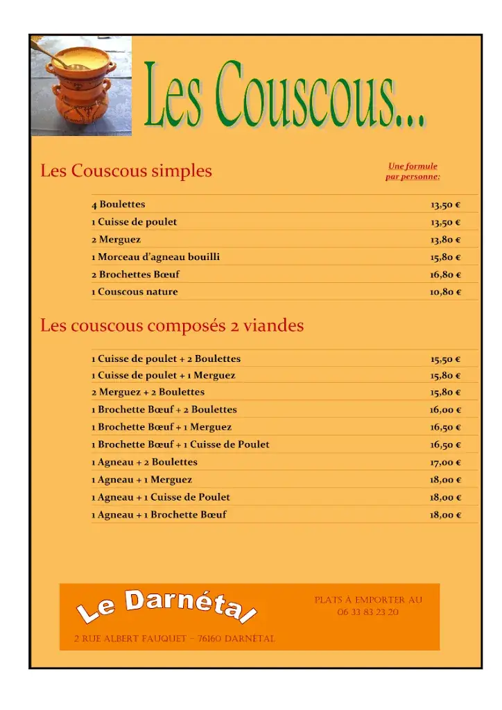 Menu_Restaurant le Darnétal_Darnétal_image_3