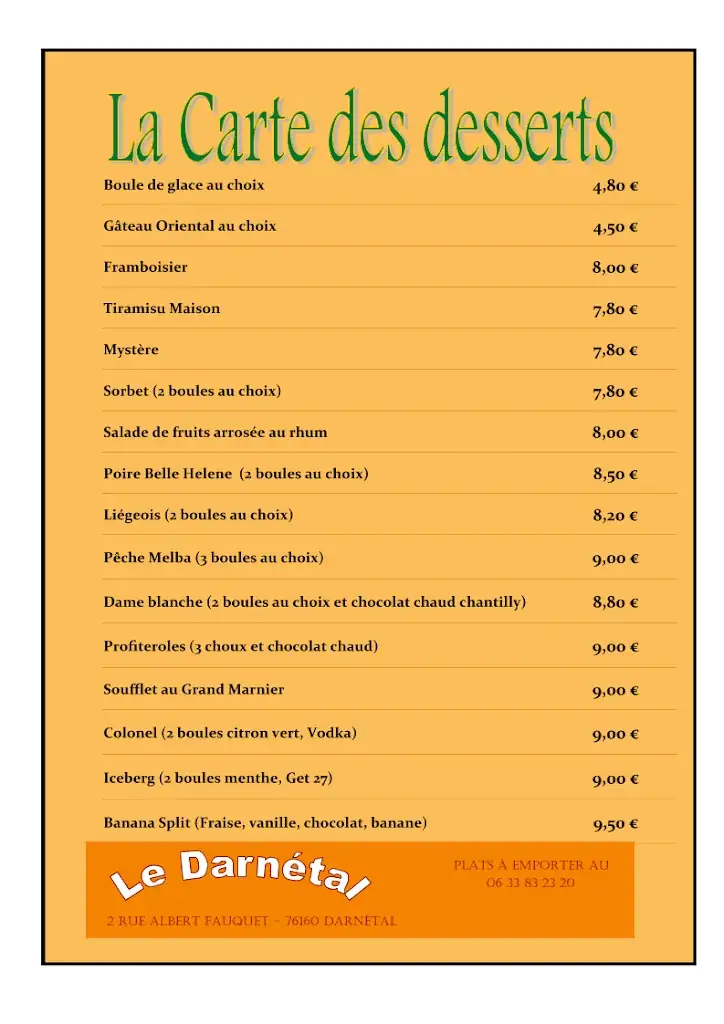Menu_Restaurant le Darnétal_Darnétal_image_4