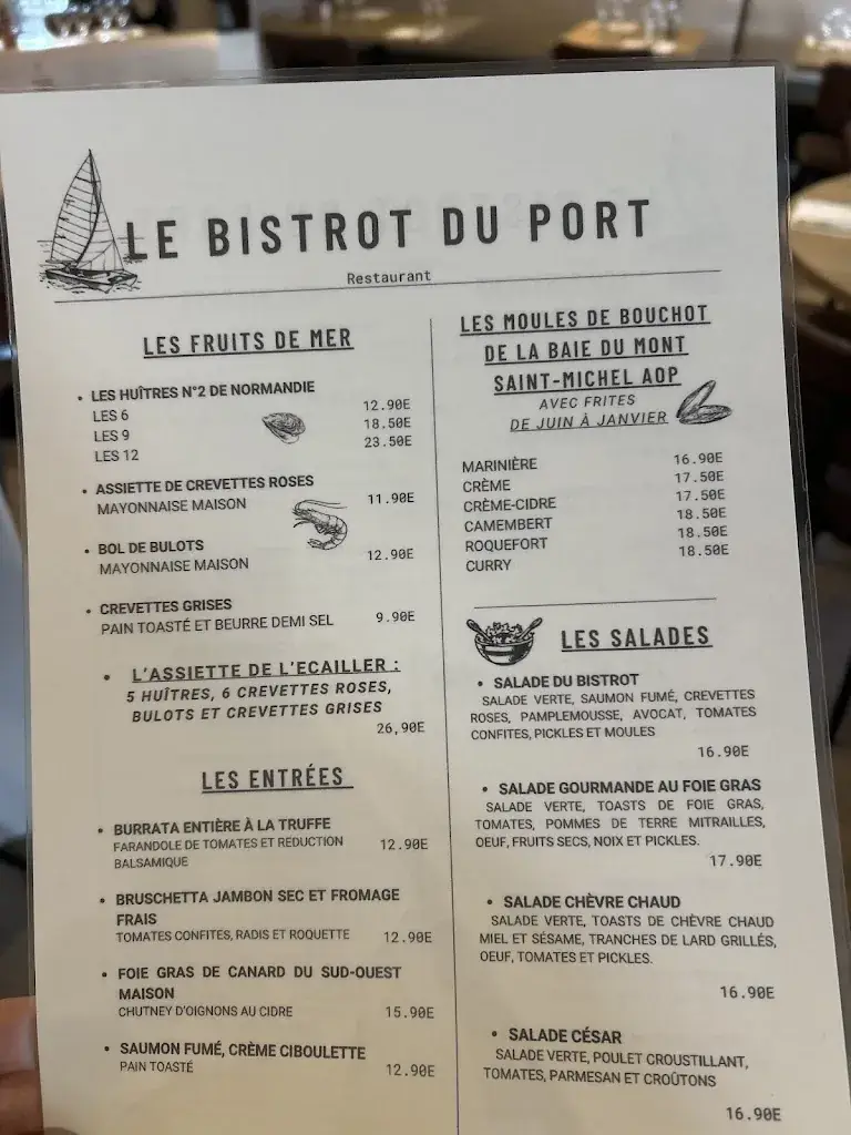 Menu_Le Bistrot du Port_Dives-sur-Mer_immagine_1