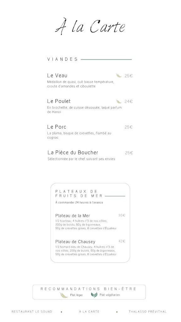 Menu_Restaurant Le Sound - Thalasso Prévithal_Donville-les-Bains_image_4