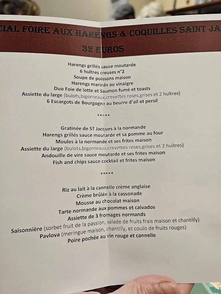 Menu_Le New Haven_Dieppe_imagen_2