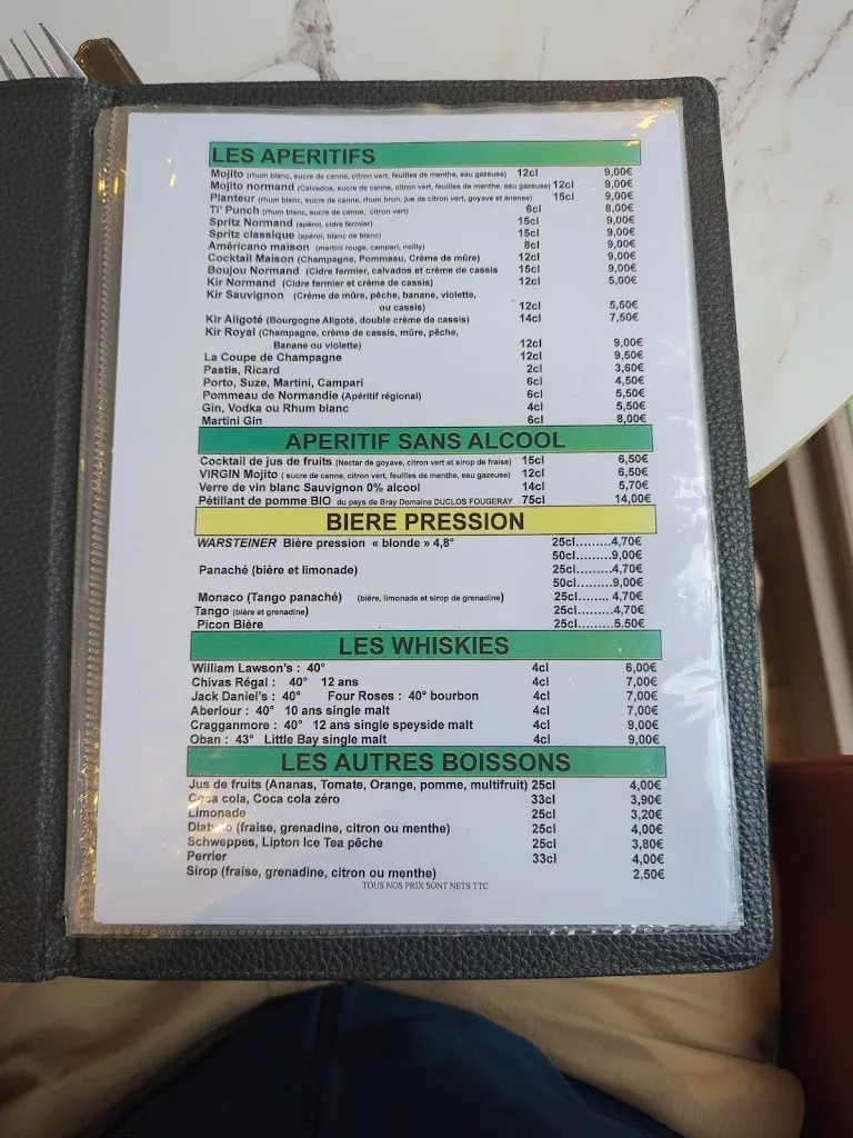 Menu_Le New Haven_Dieppe_imagen_4