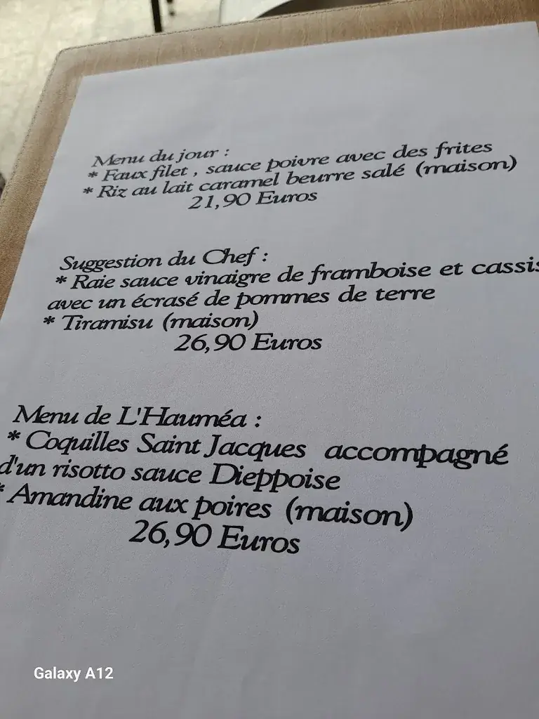 Menu_L'HAUMEA_Dieppe_imagen_1