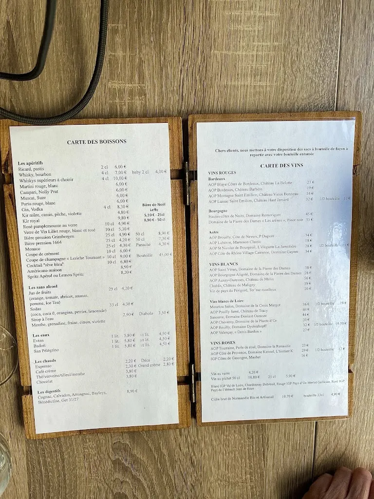 Menu_Le Bistrot des Barrières_Dieppe_image_1