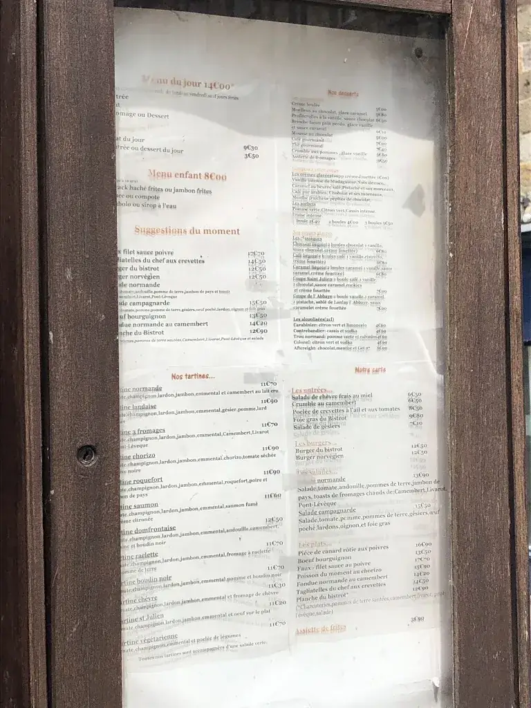 Menu_Le Bistrot St Julien_Poiraie_image_1