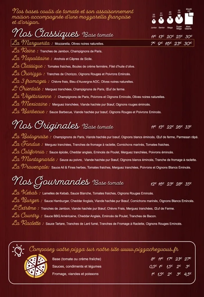 Menu_Pizza Chez Vous - Doudeville_Doudeville_image_1