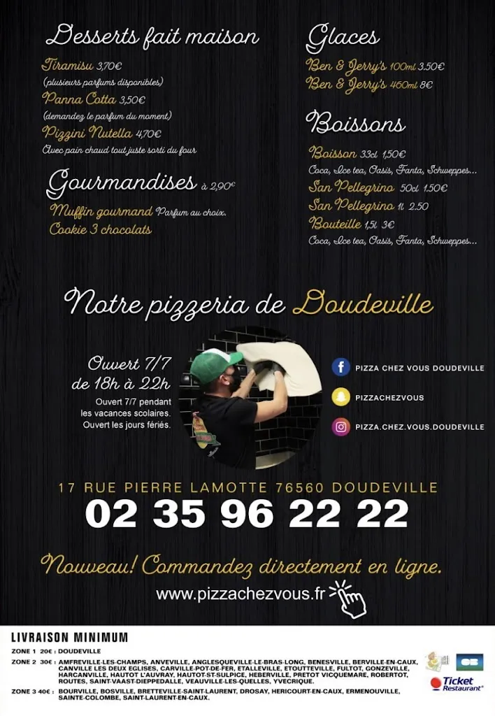 Menu_Pizza Chez Vous - Doudeville_Doudeville_image_2
