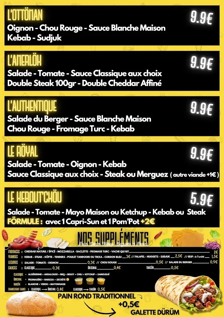 Menu_La Bonne Broche - Döner Kebab_Doudeville_immagine_1