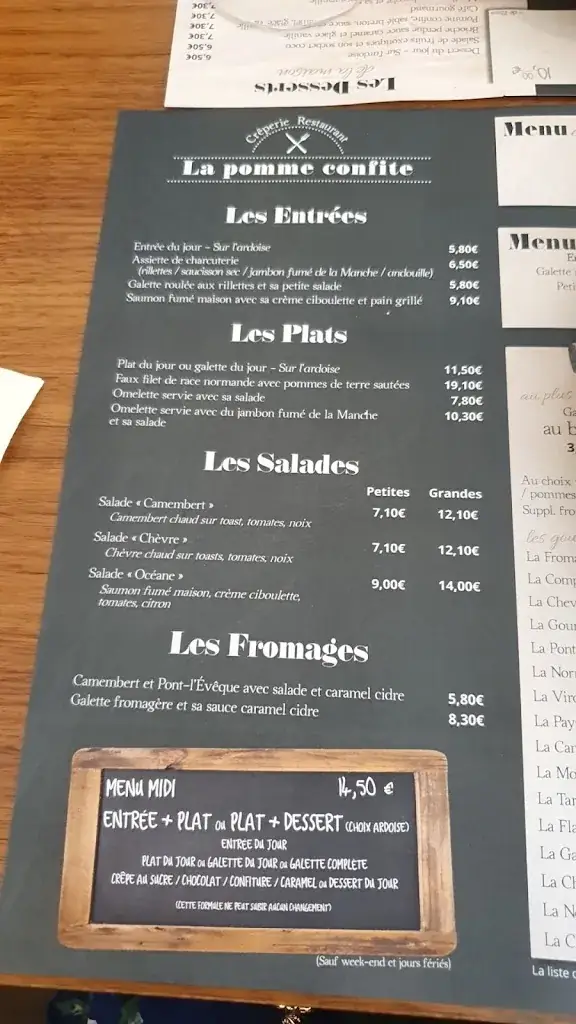 Menu_La Pomme Confite_Dozulé_image_1