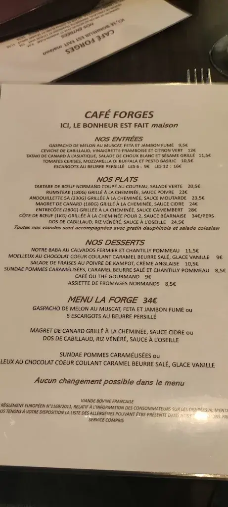 Menu_Café Forges_Beuvron-en-Auge_image_4