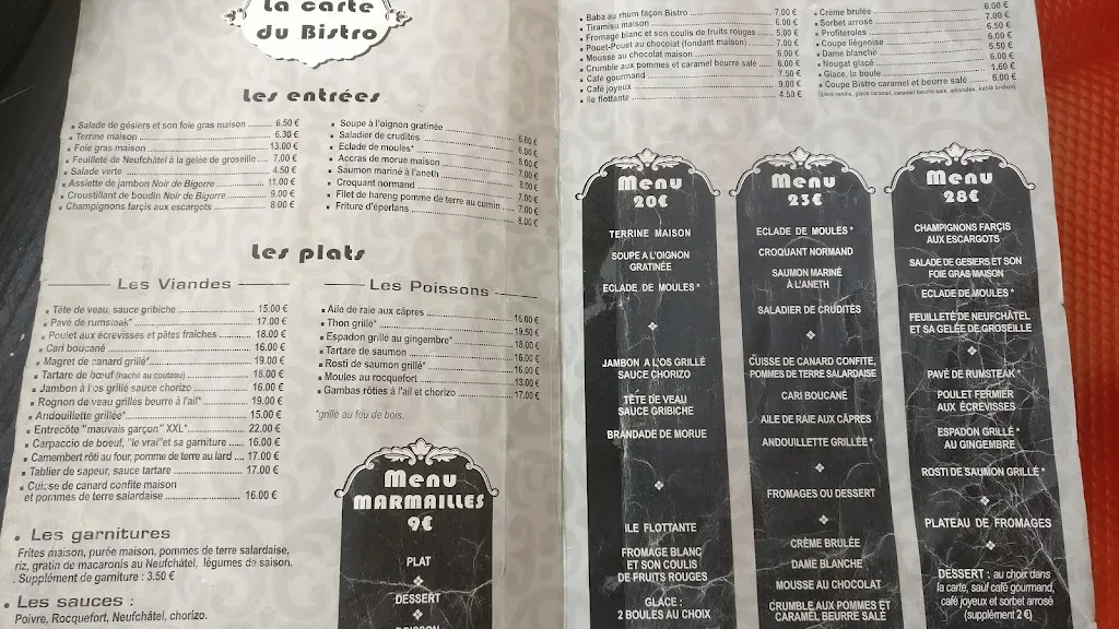 Menu_Bistro du Siècle_Duclair_immagine_4