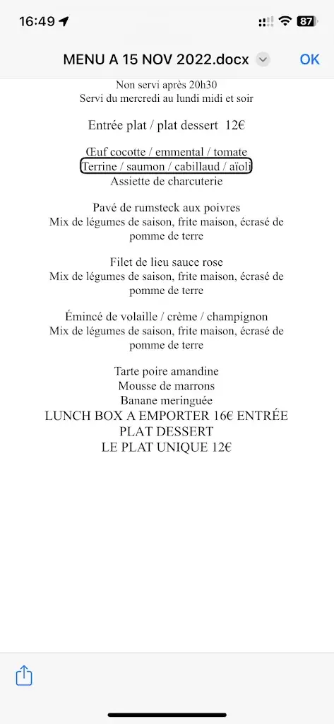 Menu_Au Fil de L'Eau_Duclair_image_2
