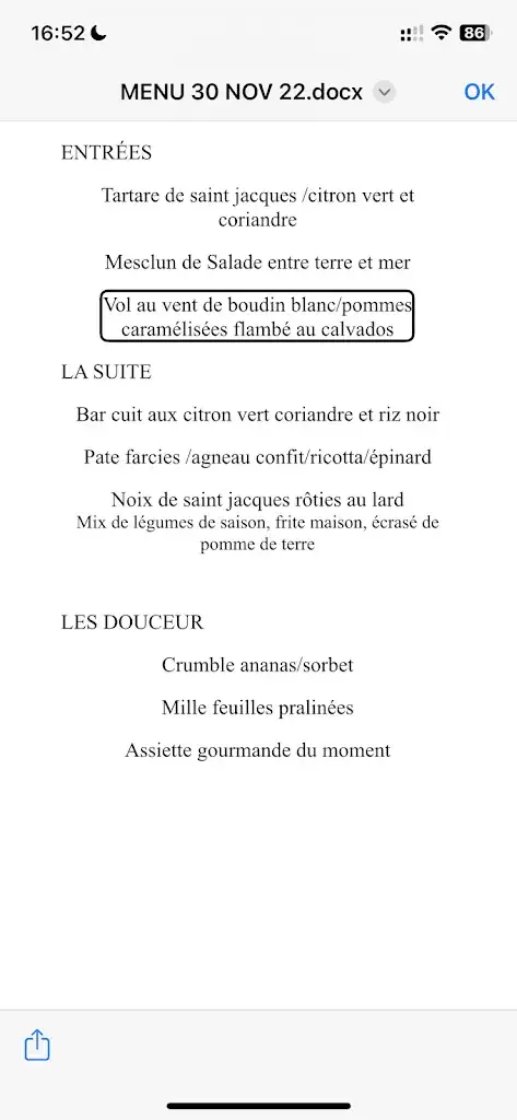 Menu_Au Fil de L'Eau_Duclair_image_4