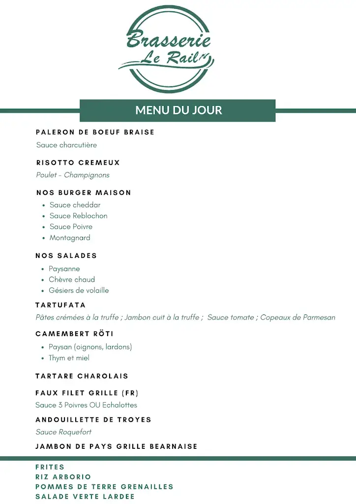 Menu_Brasserie Le Rail_Argentan_image_1