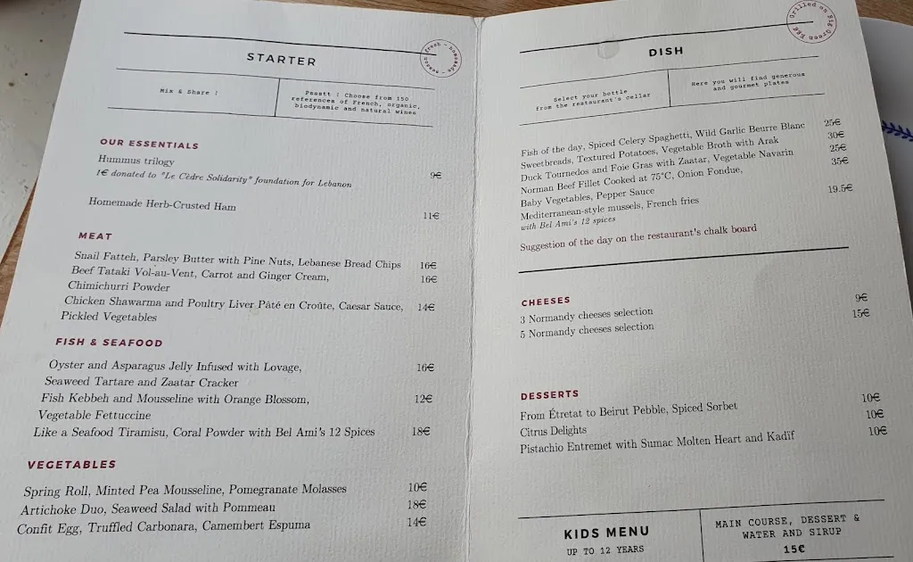 Menu_Bel Ami_Étretat_image_1