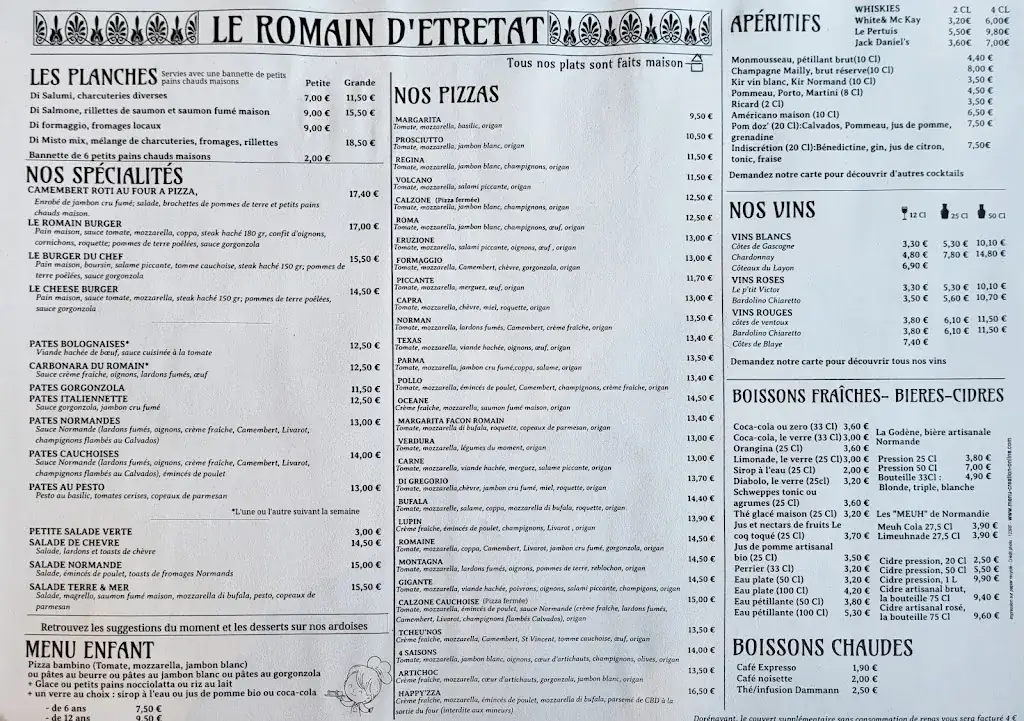 Menu_Le Romain d'Etretat_Étretat_immagine_2