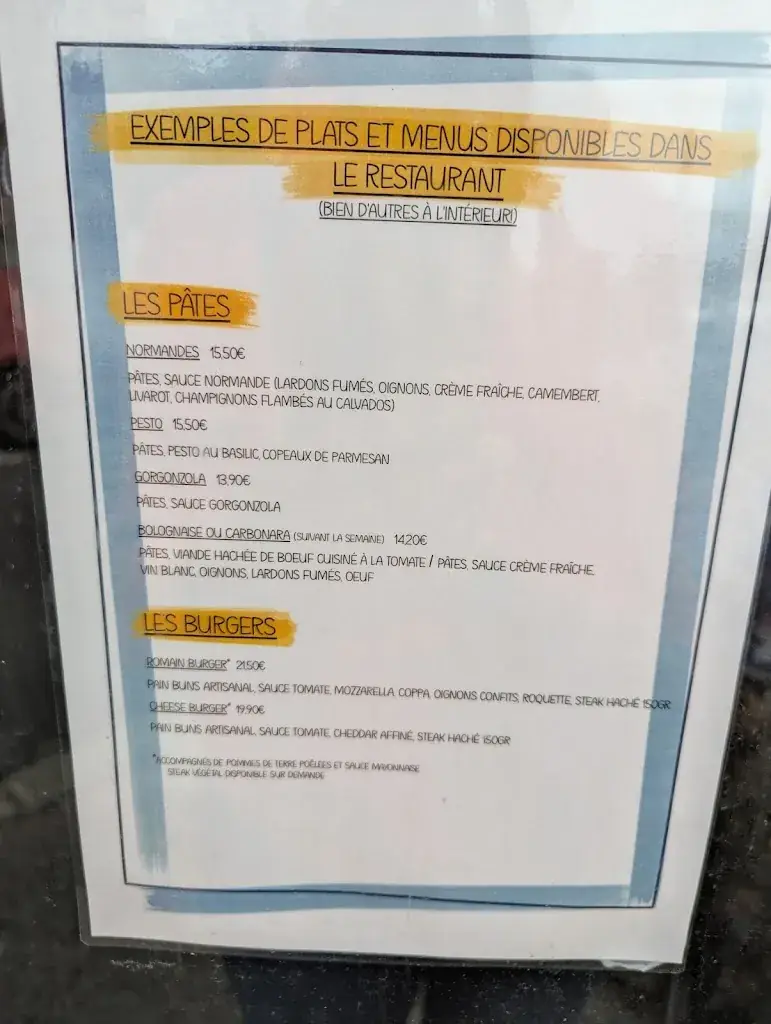 Menu_Le Romain d'Etretat_Étretat_immagine_4