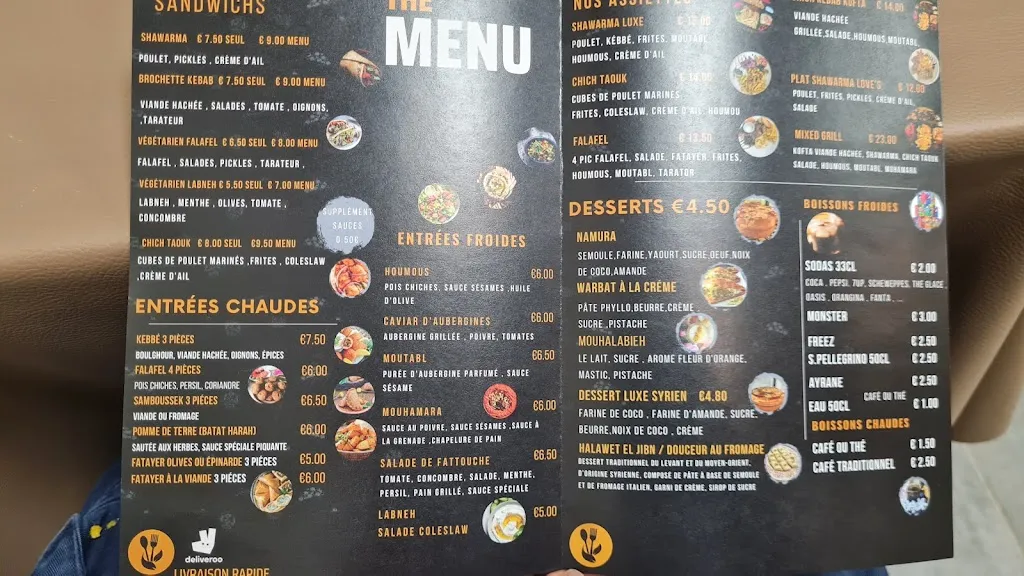 Menu_Le luxe syrien_Évreux_image_3