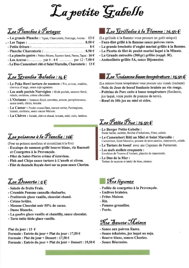 Menu_La Petite Gabelle_Évreux_image_1