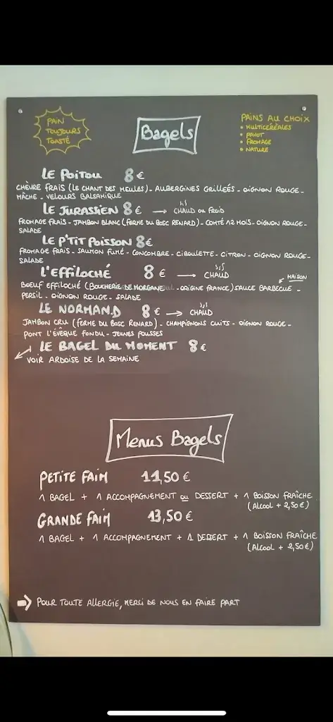 Menu_La Bagelerie_Étrépagny_immagine_1