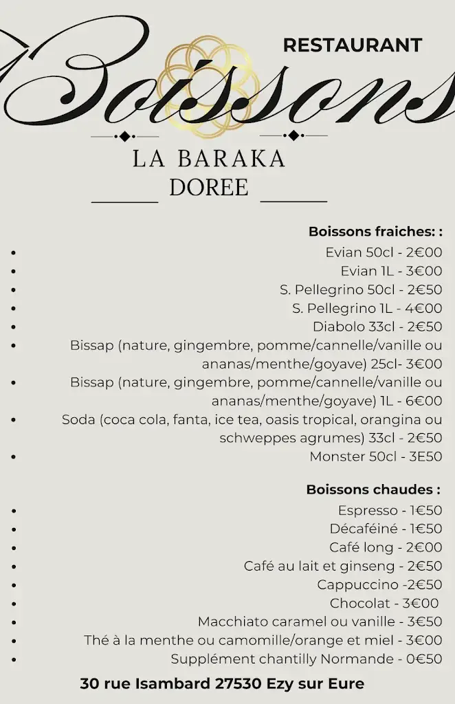 Menu_LA BARAKA DORÉE_Ézy-sur-Eure_image_3