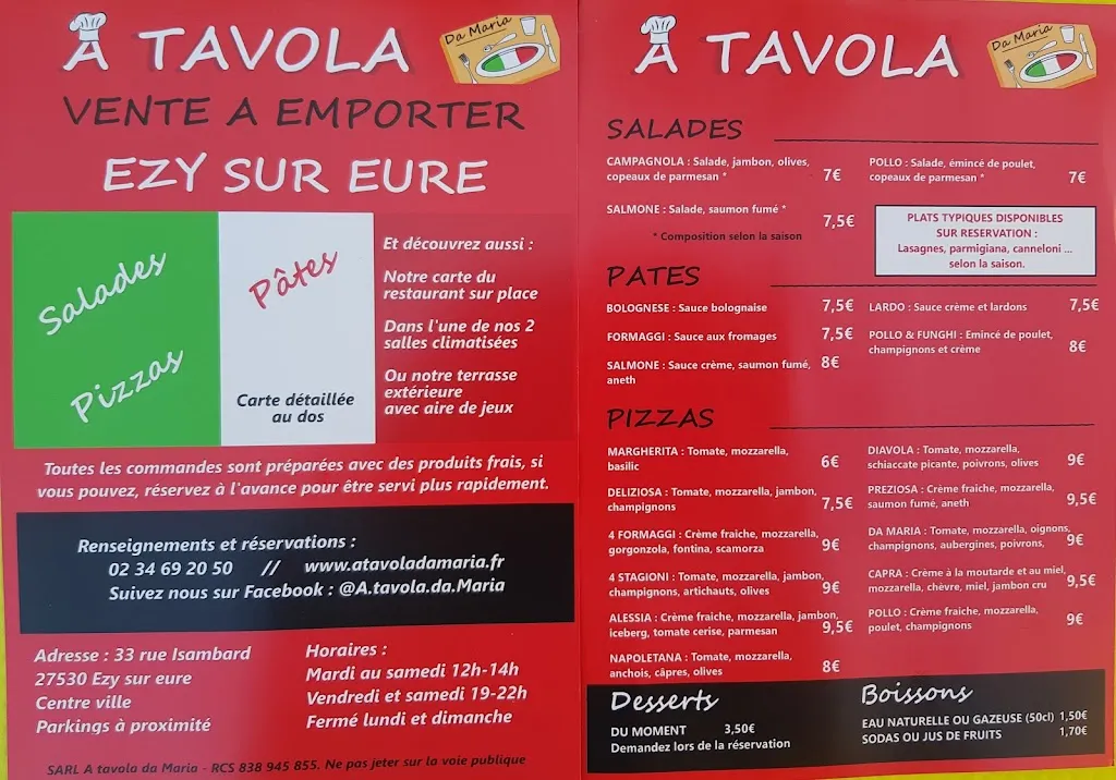 Menü_A tavola da Maria_Ézy-sur-Eure_Bild_1