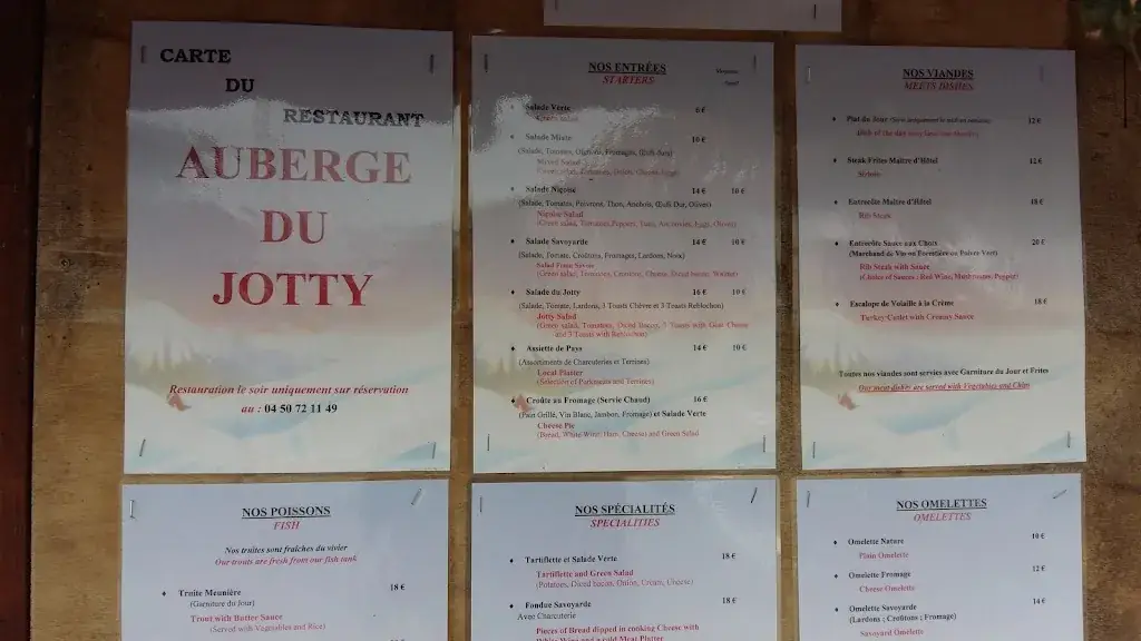Menu_Auberge du Jotty_Vernaz_image_1