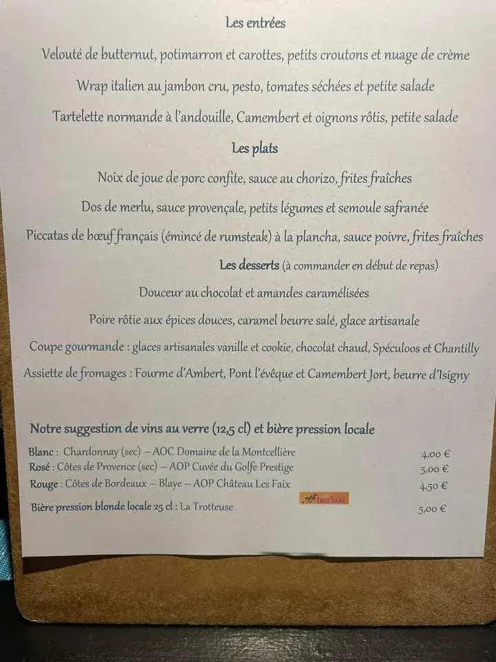 Menu_Le Vauquelin_Falaise_immagine_2